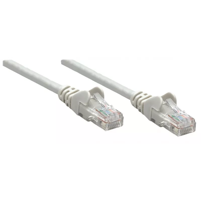 “Intellinet” tinklo kabelis, Cat6A, 0,25 m, pilkas, varis, S/FTP, LSOH / LSZH, PVC, RJ45, auksuoti kontaktai, neužsikabinanti apsauga, su apsauginiu gaubteliu, garantija visam eksploatavimo laikui