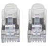 Intellinet tinklo kabelis, Cat6A, 2 m, pilkas, varis, S/FTP, LSOH / LSZH, PVC, RJ45, paauksuoti kontaktai, neužsikabinančios apsaugos, apsauginis gaubtelis, garantija visam laikui