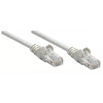 Intellinet tinklo komutacinis kabelis, Cat5e, 0,25 m, pilka, CCA, SF/UTP, PVC, RJ45, auksuoti kontaktai, neužsikabinantis, su apsauginiu gaubteliu, garantija visam naudojimo laikui