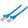 Intellinet tinklo komutacinis kabelis, Cat7 kabelis/Cat6A jungtys, 0,25 m, mėlynas, varis, S/FTP, LSOH / LSZH, PVC, RJ45, paauksuoti kontaktai, neužkabinamas, su apsauginiu gaubteliu, garantija visam eksploatacijos laikui