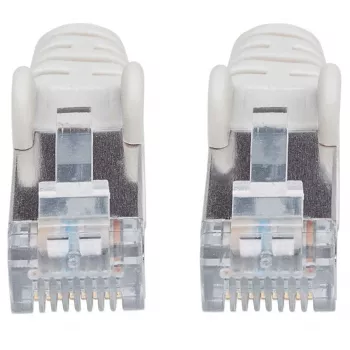 Intellinet tinklo komutacinis kabelis, Cat7 laidas / Cat6A kištukai, 2 m, pilka, varis, S/FTP, LSOH / LSZH, PVC, RJ45, paauksuoti kontaktai, neužkabinamas, su apsauginiu gaubteliu, viso gyvenimo garantija