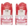 “Intellinet” tinklo kabelis, Cat7 kabelis/Cat6a jungtys, 3 m, raudonas, varis, S/FTP, LSOH / LSZH, PVC, RJ45, paauksuoti kontaktai, besipainiojantis, su apsauga, garantija visam gyvenimui