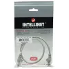 Intellinet Network komutacinis kabelis, Cat5e, 0.5m, Pilka, CCA, U/UTP, PVC, RJ45, Auksuoti kontaktai, Bespalvis, Su apsauga, Garantija visam gyvenimui