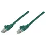 Intellinet tinklo komutacinis kabelis, Cat6A, 0,25 m, žalias, varis, S/FTP, LSOH / LSZH, PVC, RJ45, auksuoti kontaktai, neužkabinamas, apsaugotas, garantija visam laikui
