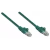 Intellinet tinklo komutacinis kabelis, Cat6A, 0,25 m, žalias, varis, S/FTP, LSOH / LSZH, PVC, RJ45, auksuoti kontaktai, neužkabinamas, apsaugotas, garantija visam laikui