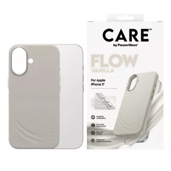 PanzerGlass CARE by ® Feature FLOW dėklas Vanilla su MagSafe iPhone 17