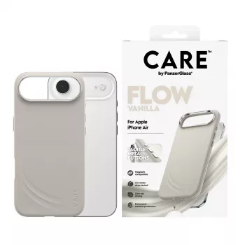 PanzerGlass CARE by Feature FLOW Case Vanilla su MagSafe, skirtas iPhone Air