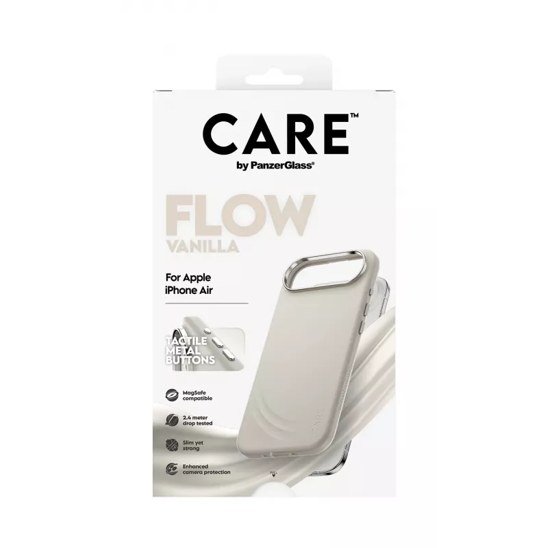 PanzerGlass CARE by Feature FLOW Case Vanilla su MagSafe, skirtas iPhone Air