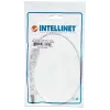 Intellinet tinklo komutacinis kabelis, Cat6, 0,5 m, baltas, varis, S/FTP, LSOH / LSZH, PVC, RJ45, paauksuoti kontaktai, neužkabinamas, su apsauginiu gaubteliu, garantija visam eksploatavimo laikui