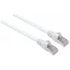 Intellinet tinklo komutacinis kabelis, Cat6, 1 m, baltas, varis, S/FTP, LSOH / LSZH, PVC, RJ45, paauksuoti kontaktai, neužkabinamas, su apsauga, garantija visam laikui
