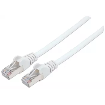 Intellinet tinklo komutacinis kabelis, Cat6, 10 m, baltas, varis, S/FTP, LSOH / LSZH, PVC, RJ45, paauksuoti kontaktai, nesikabinantis, su apsauginiu gaubtu, garantija visam eksploatacijos laikui