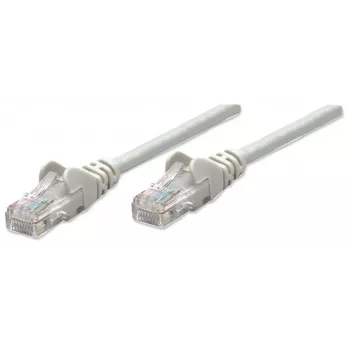 Intellinet tinklo kabelis, Cat6, 7,5 m, pilkas, CCA, U/UTP, PVC, RJ45, auksuoti kontaktai, neužkabinamas, apsaugotas, garantija visam laikui