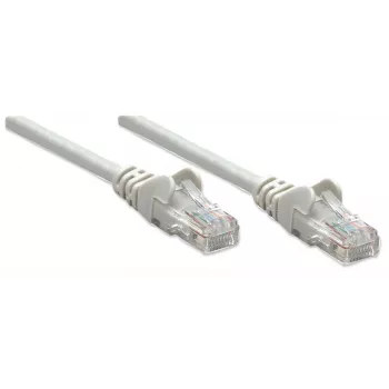 Intellinet tinklo kabelis, Cat6, 7,5 m, pilkas, CCA, U/UTP, PVC, RJ45, auksuoti kontaktai, neužkabinamas, apsaugotas, garantija visam laikui