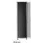 Intellinet 19 colių tinklo spinta - laisvai stovinti (Basic), 36U, 600x1000mm (plotis x gylis), Pilka, Plokščia pakuotė, Maks. 600kg, Vieno taško durų užraktas, Vienas užraktas šoniniam skydeliui, Naudojamas gylis 123–773mm, Stovas, IP20 klasė, Plienas