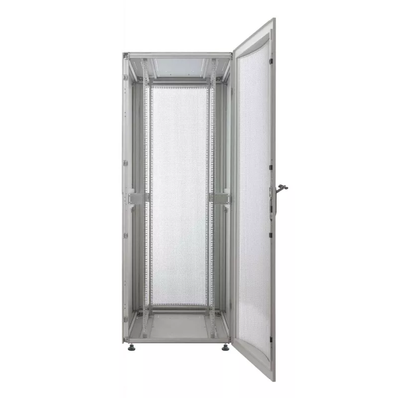 Intellinet 19 colių serverių spinta - Laisvai stovinti (Premium), 26U, 600x1000 mm (plotis x gylis), Pilka, Surinkta, Maks. 2000 kg, Kelių taškų durų užraktas, Skeltos šoninės plokštės (du užraktai kiekvienai pusei), Naudojamas gylis nuo 129 iki 829 mm, IP20 įvertinimas, Stovas, Aliuminis