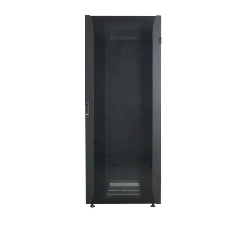 “Intellinet” 19 colių tinklo spinta – laisvai stovinti (premium), 22U, 600 x 800 mm (plotis x gylis), pilka, sumontuota, maks. 2000 kg, kelių taškų durų užraktas, dalomos šoninės plokštės (po du užraktus šone), naudingas gylis 129–629 mm, IP20, stovas, aliuminis