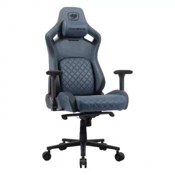 Universali žaidimų kėdė Cougar CGR-DSF-BUB — minkšta sėdynė, maks. apkrova 150 kg, P760×G690×A1295 mm, tamsiai mėlyna