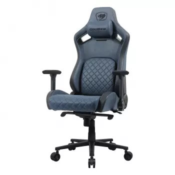 Universali žaidimų kėdė Cougar CGR-DSF-BUB — minkšta sėdynė, maks. apkrova 150 kg, P760×G690×A1295 mm, tamsiai mėlyna