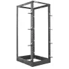 “Intellinet” 19 inch tinklo stovas – atviras rėmas (4 stulpų), 26U, juodas, plokščia pakuotė, maks. 360 kg