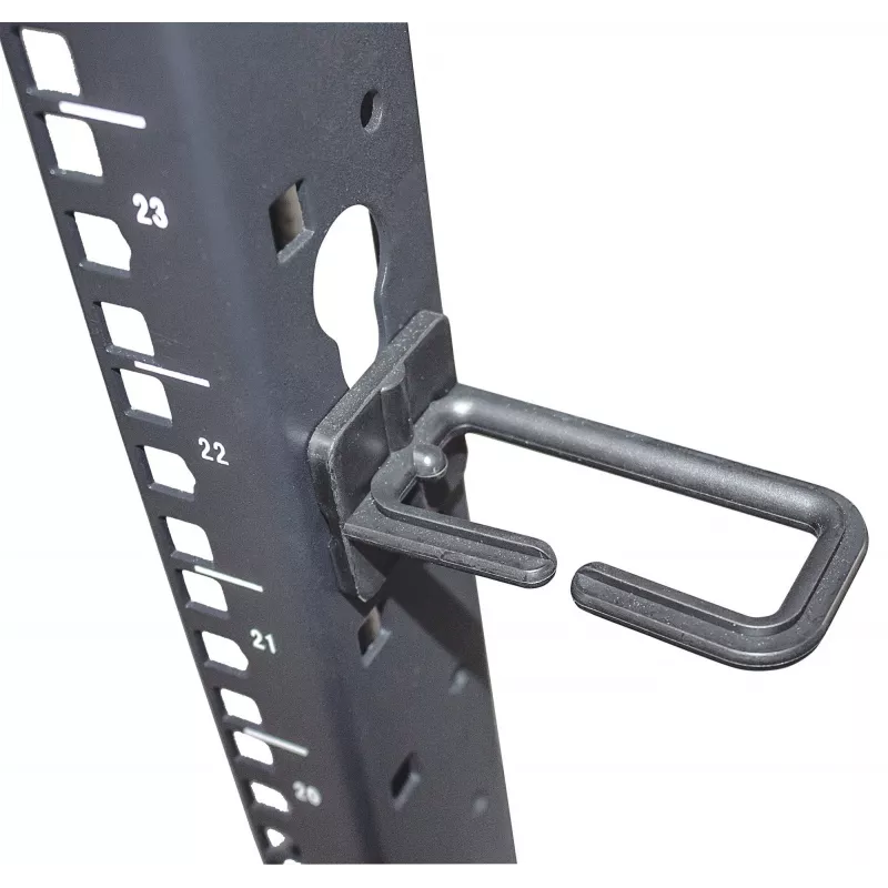 “Intellinet” 19 inch tinklo stovas – atviras rėmas (4 stulpų), 26U, juodas, plokščia pakuotė, maks. 360 kg