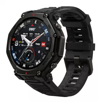 Amazfit T-rex 3 Pro 3,35 cm (1,32 colio) AMOLED 44 mm skaitmeninis 466 x 466 pikselių jutiklinis ekranas juodas Wi-Fi GPS (palydovinis)