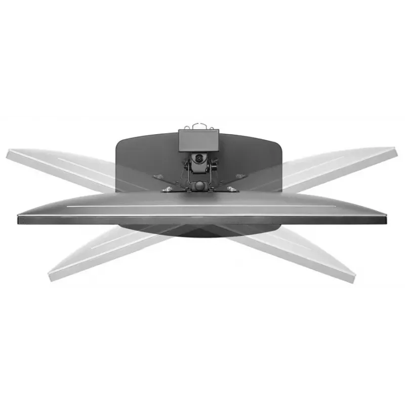 Equip 17 colių–32 colių laisvai pastatomas monitoriaus stovas, juodas, 8 kg talpa