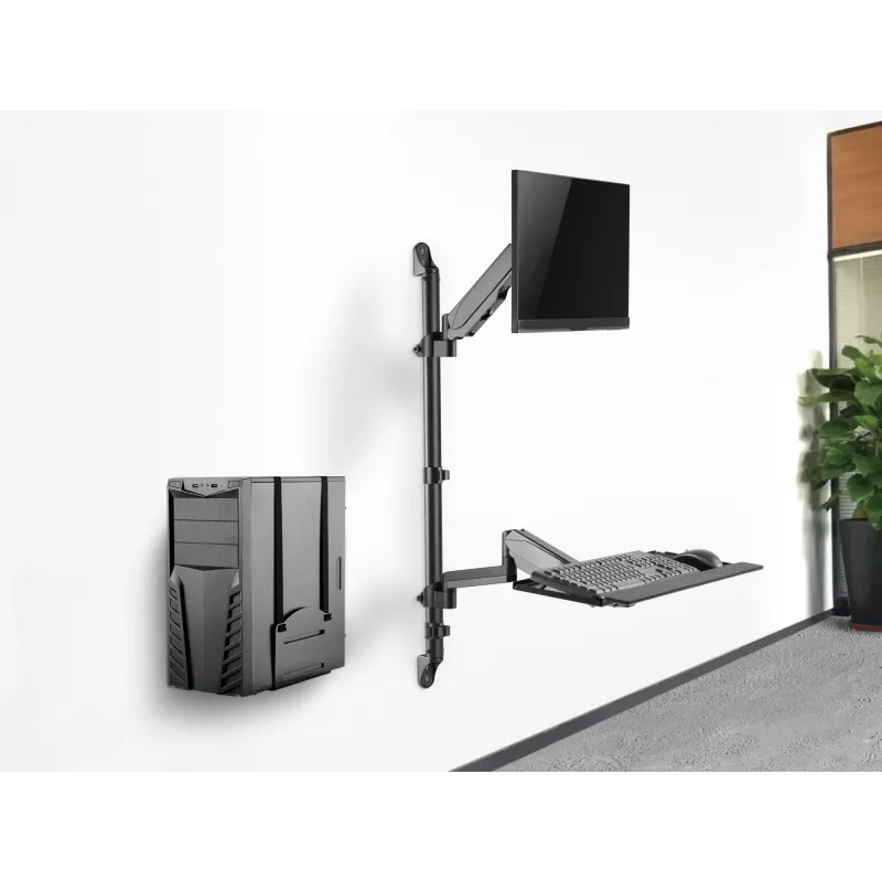 Equip 17 colių–32 colių vieno monitoriaus sieninė darbo vieta