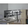 Equip 17 inch–32 inch lankstus trigubo monitoriaus stalinis laikiklis su spaustuvu/prakišamąja jungtimi, 21 kg