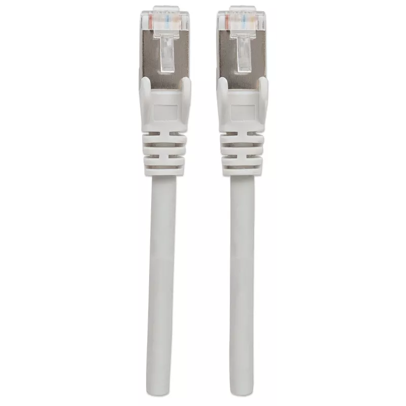 Intellinet tinklo komutacinis kabelis, Cat6, 2 m, pilkas, varis, S/FTP, LSOH / LSZH, PVC, RJ45, paauksuoti kontaktai, bekliūvis, su apsauginiu gaubteliu, garantija visam laikotarpiui