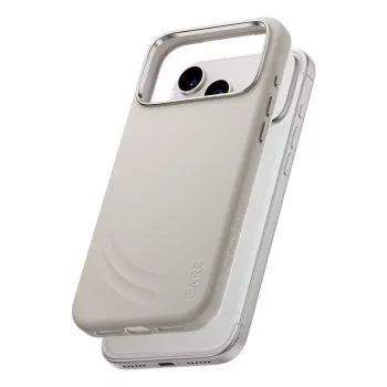 Užvalkalas „PanzerGlass CARE by® Feature FLOW“, vanilės spalvos, su „MagSafe“, skirtas „iPhone 17 Pro Max“