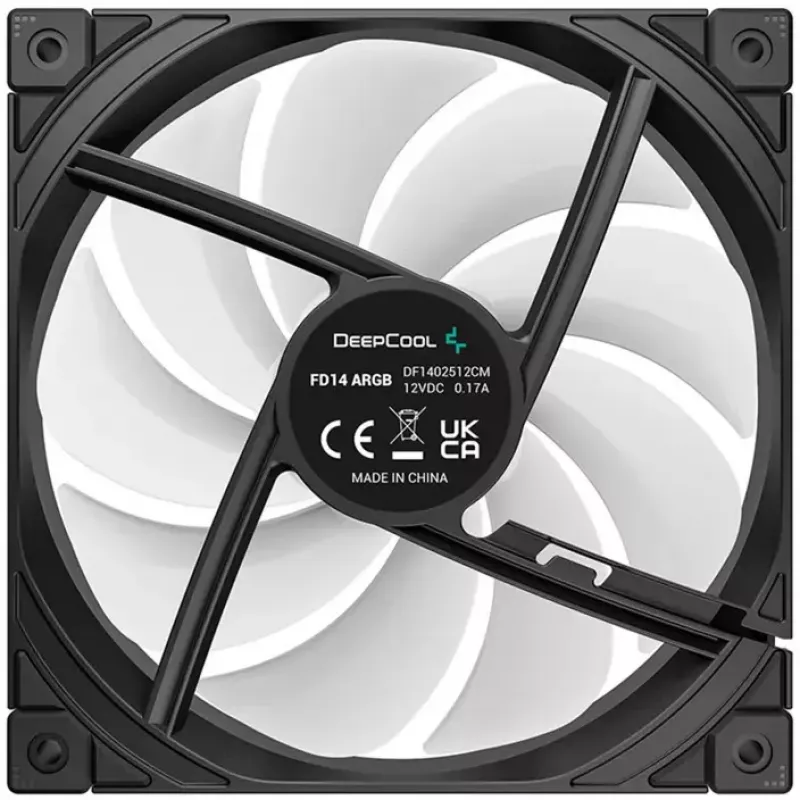 Aušinimo ventiliatorius DeepCool FD14 ARGB 140mm 3in1 — 140 mm, ARGB, 3 vnt. pakuotė