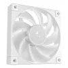 12 cm DeepCool FD12 ARGB kompiuterio korpuso ventiliatorius, baltas, 400–2050 RPM, hidraulinis guolis