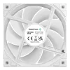 12 cm DeepCool FD12 ARGB kompiuterio korpuso ventiliatorius, baltas, 400–2050 RPM, hidraulinis guolis