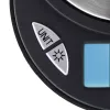 Elektroninės virtuvinės svarstyklės Xavax Jewel Juoda Oval – maks. 0,5 kg, tikslumas 0,1 g, CR2032 baterija, 130×100×15 mm