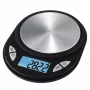 Elektroninės virtuvinės svarstyklės Xavax Jewel Juoda Oval – maks. 0,5 kg, tikslumas 0,1 g, CR2032 baterija, 130×100×15 mm