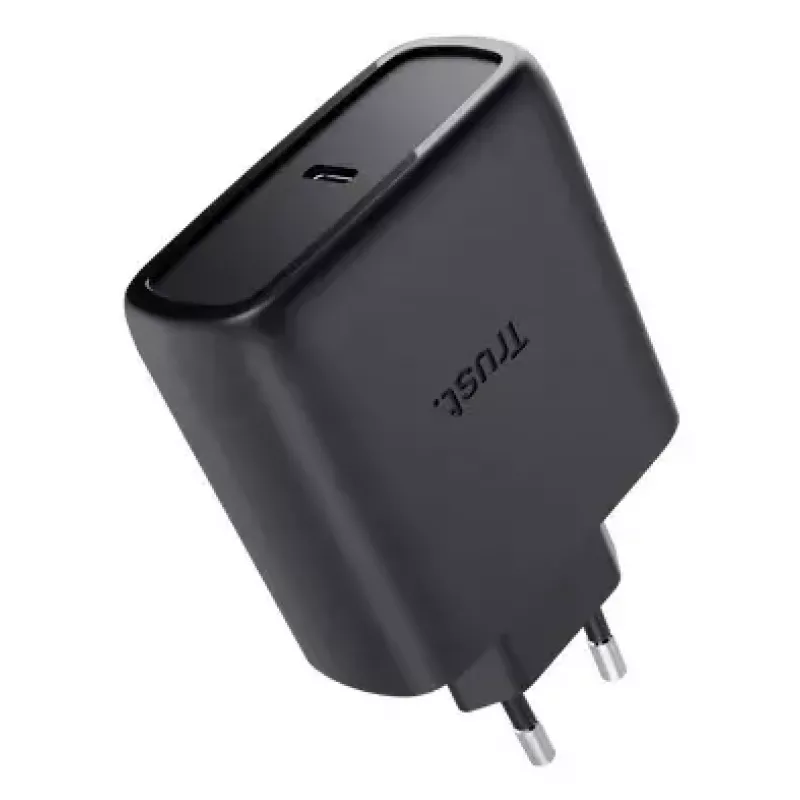 Trust Maxo 65W USB-C GaN įkroviklis, vidaus kintamoji srovė, nešiojamiesiems kompiuteriams, išmaniesiems telefonams, planšetėms