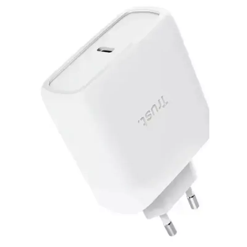 Kroviklis Trust Maxo 65W USB-C GaN kroviklis Vidaus kintamoji srovė Nešiojamasis kompiuteris Išmanusis telefonas Planšetinis kompiuteris