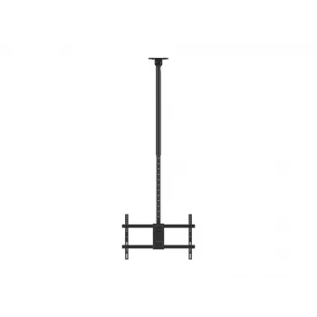 Lubinis laikiklis dviem ekranams, 43–86 colių, EQUIP, pakreipimas -20–5°, pasukimas ±180°, VESA 200x200–600x400, maks. apkrova 100 kg, juodas