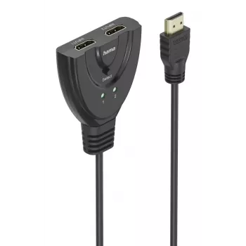 Hama 4K HDMI 2x1 perjungimo jungiklis, 2x HDMI lizdas - 1x HDMI kištukas