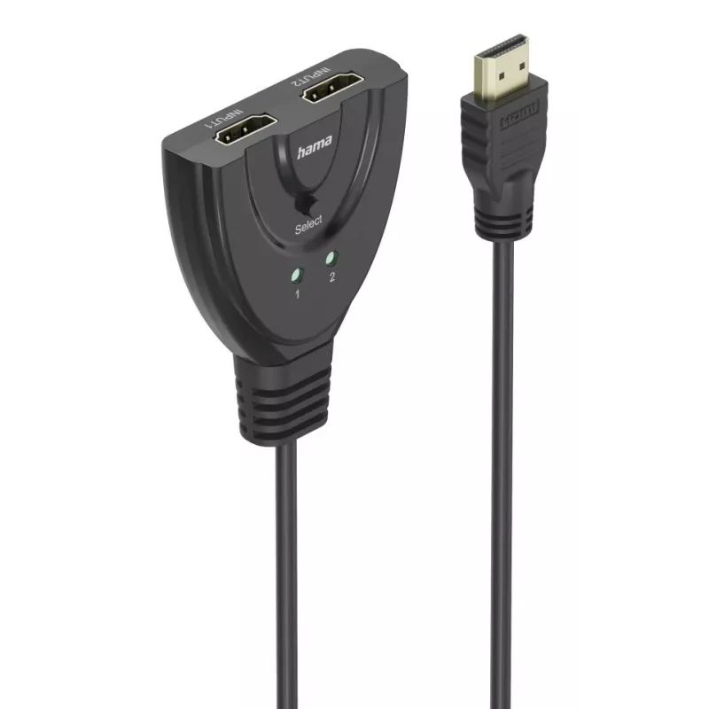Hama 4K HDMI 2x1 perjungimo jungiklis, 2x HDMI lizdas - 1x HDMI kištukas