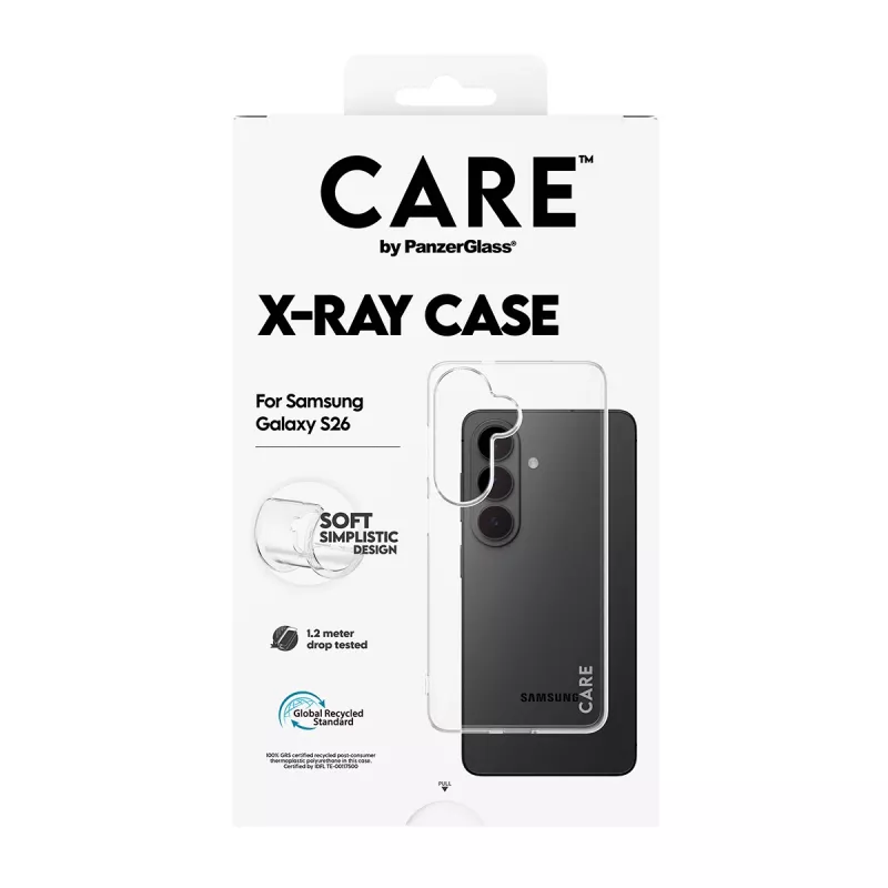 Apsauginis telefono dėklas PanzerGlass CARE X-Ray, skirtas Samsung Galaxy S26 (CR78132)
