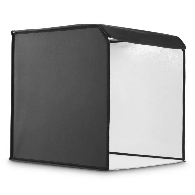 Mini foto studija HAMA sulankstoma dėžė su LED žiedine lempa 50×50 cm, modelis 00004664