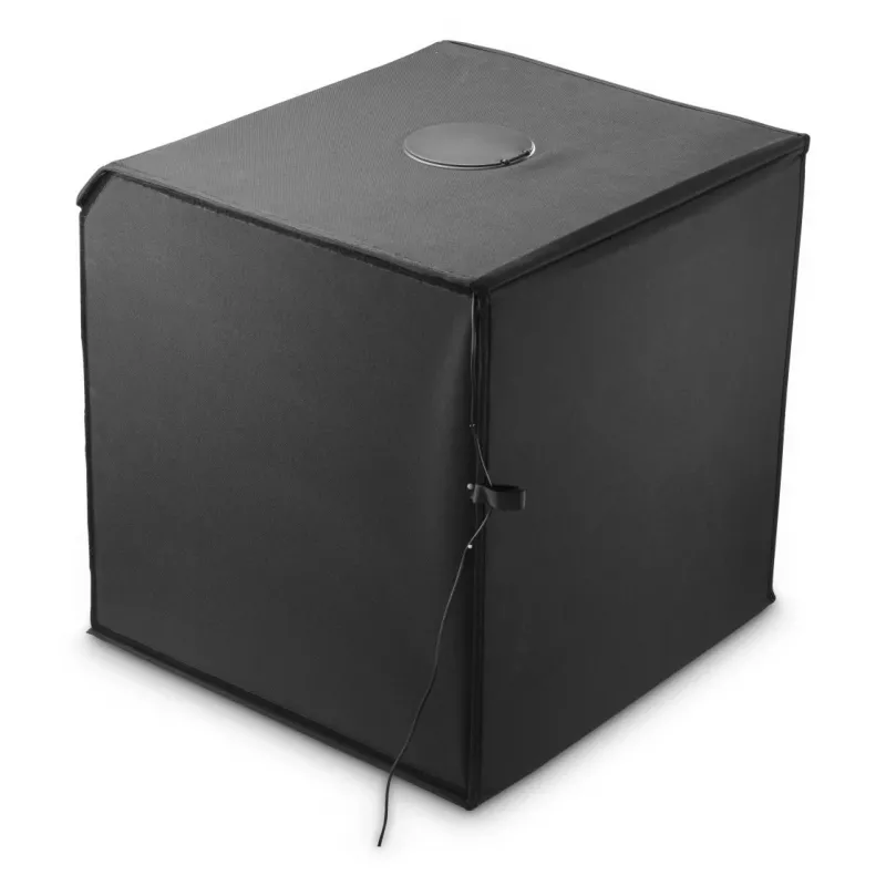 Mini foto studija HAMA sulankstoma dėžė su LED žiedine lempa 50×50 cm, modelis 00004664