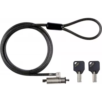 eSTUFF GLB220301 kabelinė spyna juoda 1.8 m