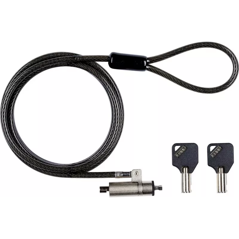 eSTUFF GLB220301 kabelinė spyna juoda 1.8 m