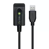 Techly IUSB-REP220TY3 USB laidas USB 2.0 20 m USB A Juoda