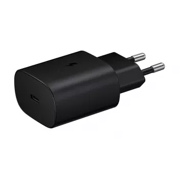 Sieninis įkroviklis Samsung EP-TA800XBEGEU 25 W USB-C greitas įkrovimas, kompaktiškas kintamosios srovės adapteris