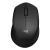 Logitech pelė M330 SILENT PLUS — RF belaidė, dešiniarankė, 1000 DPI, 3 mygtukai, slinkties ratukas, juoda, maitinamas baterijomis