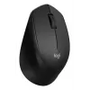 Logitech pelė M330 SILENT PLUS — RF belaidė, dešiniarankė, 1000 DPI, 3 mygtukai, slinkties ratukas, juoda, maitinamas baterijomis