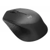 Logitech pelė M330 SILENT PLUS — RF belaidė, dešiniarankė, 1000 DPI, 3 mygtukai, slinkties ratukas, juoda, maitinamas baterijomis